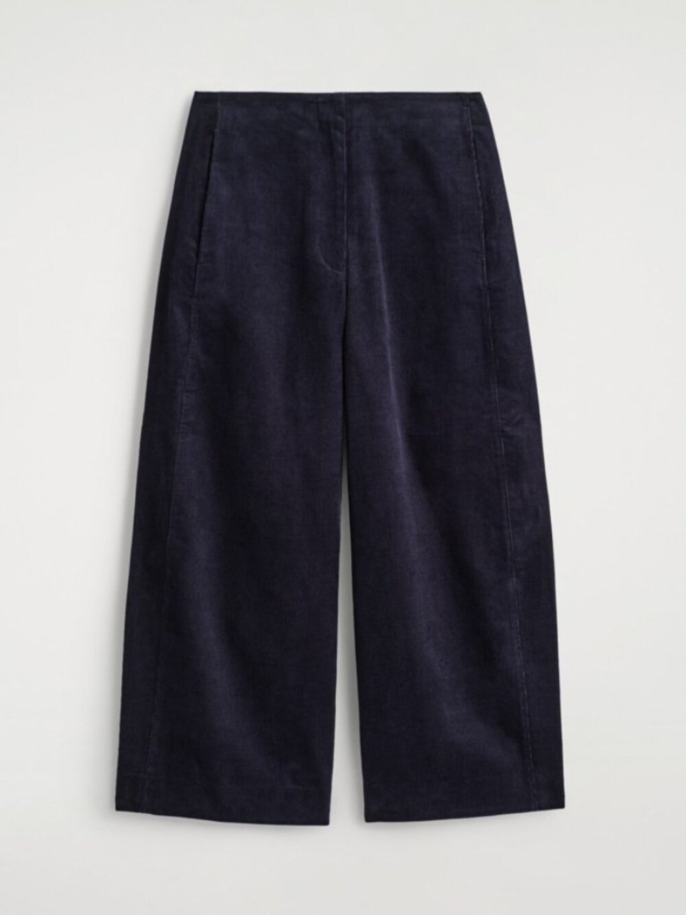 NWT COS Corduroy Barrel-Leg Pants Navy Size 4 (EU 34)
